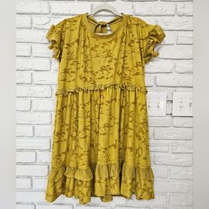 Anthropologie NWT mini ruffle dress M